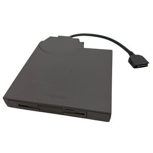Toshiba PA2611U External 3.5 Floppy Disk Drive FDD Attachment Case Gray